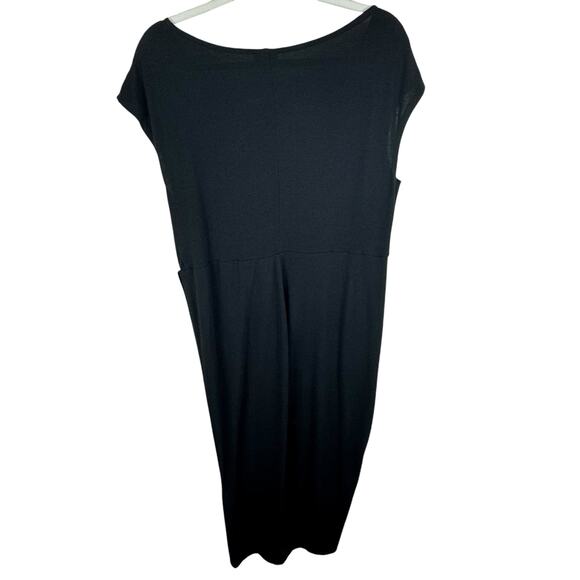 Torrid Black Lightweight Cap Sleeve Round Neck Midi T-Shirt Dress Plus Size 1X - Picture 2 of 7